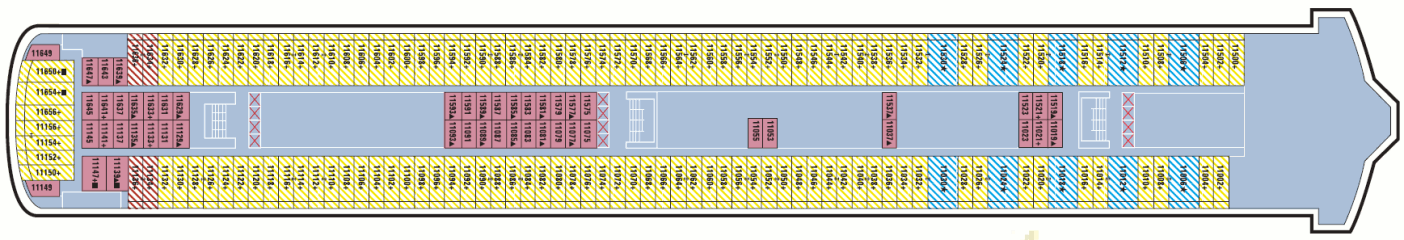 Deckplan Deck 11 – Norwegian Jewel