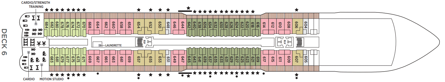 Deckplan Deck 6 – Seven Seas Splendor
