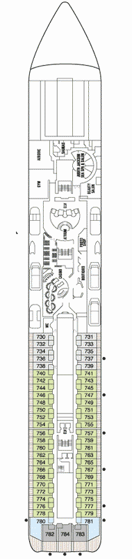 Deckplan Deck 7 – Seven Seas Mariner
