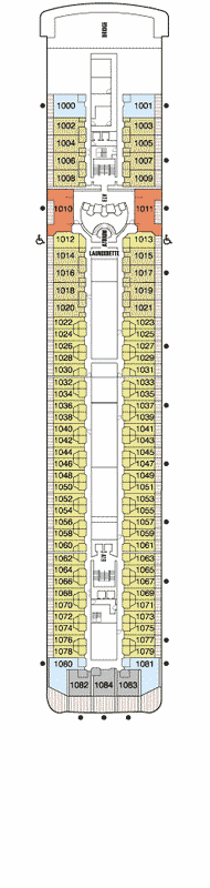 Deckplan Deck 10 – Seven Seas Mariner