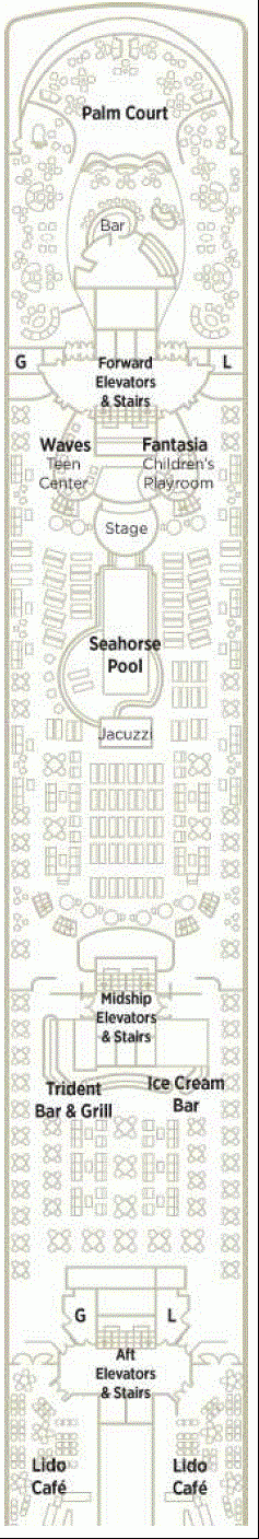 Deckplan Deck 11 Lido Deck – Crystal Symphony