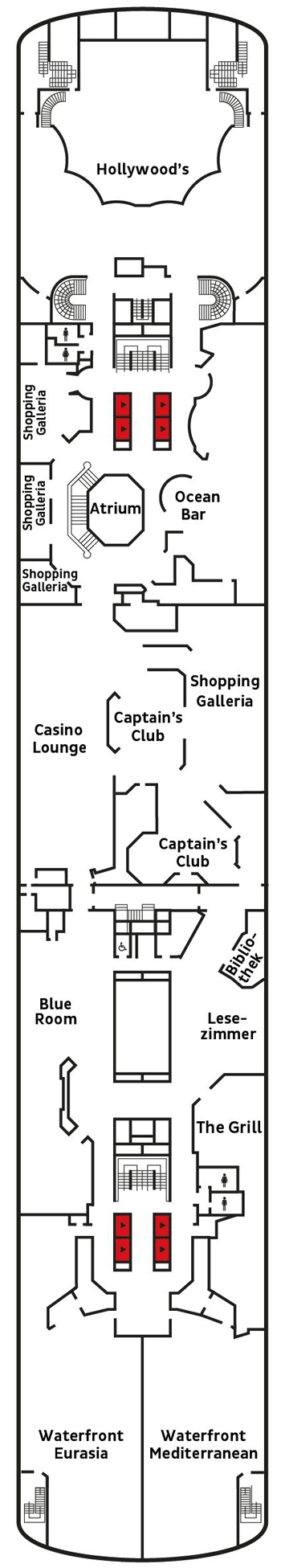 Deckplan Upper Deck – Vasco da Gama