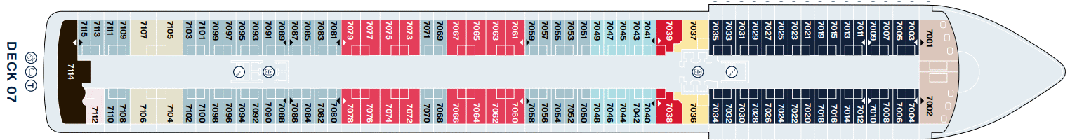Deckplan Deck 7 – Explora IV