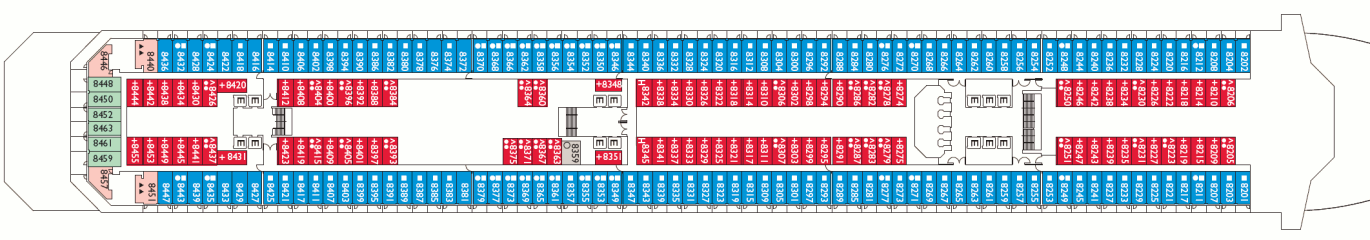 Deckplan Ludwig Deck – Costa Pacifica