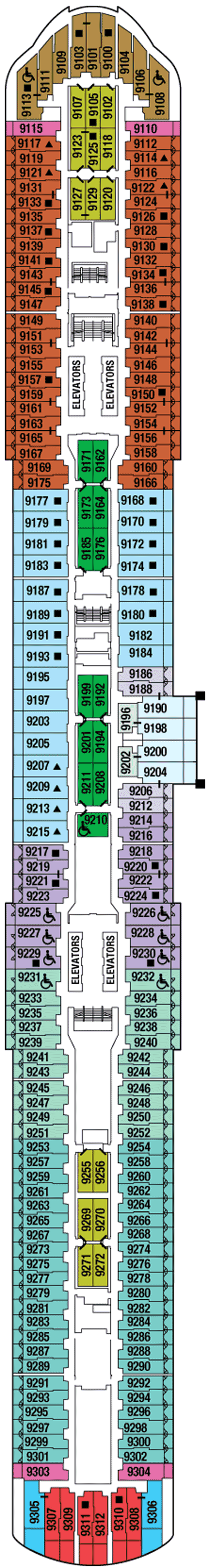 Deckplan Deck 09 – Celebrity Edge