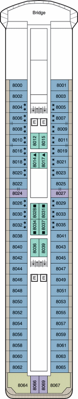 Deckplan Deck 8 – Nautica