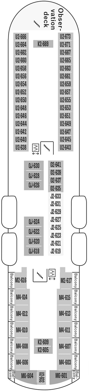 Deckplan Deck 6 – MS Finnmarken