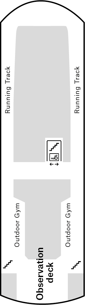 Deckplan Deck 11 – Fridtjof Nansen