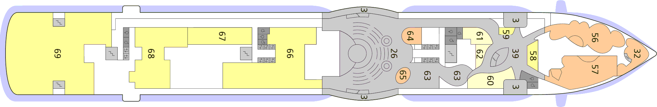 Deckplan Deck 06 – AIDAprima