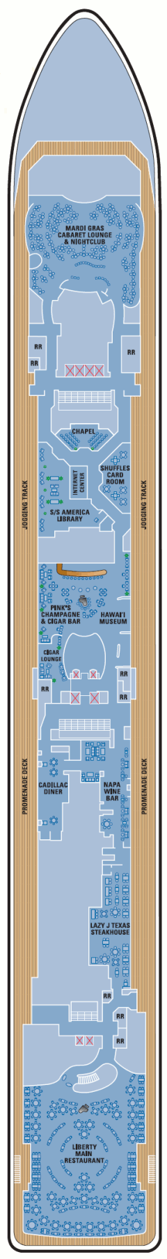 Deckplan Deck 06 – Pride of America