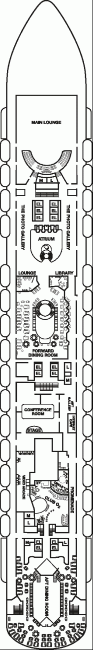 Deckplan Atlantic Deck – Carnival Magic