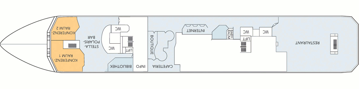 Deckplan Deck 4 – Nordnorge