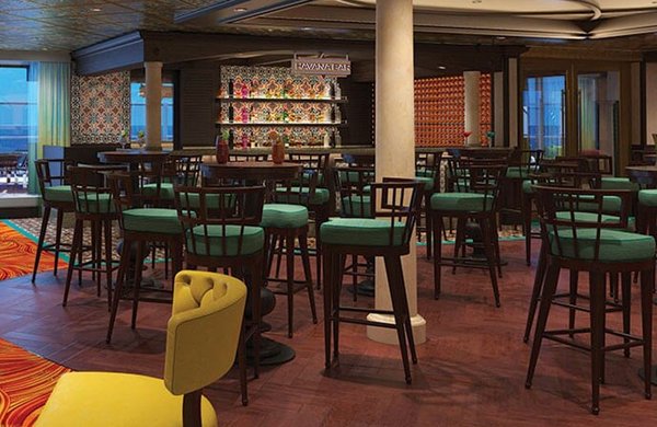 Die Havana Bar an Bord der Mardi Gras