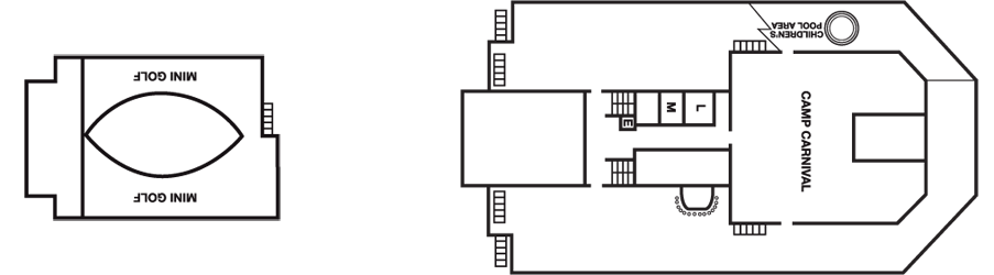 Deckplan Sun Deck – Carnival Freedom