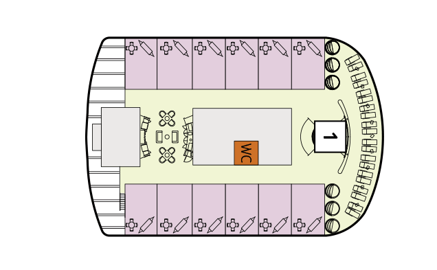 Deckplan Deck 16 - Möwe – Mein Schiff 2