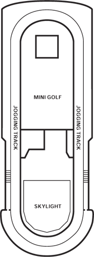 Deckplan Sun Deck – Carnival Ecstasy