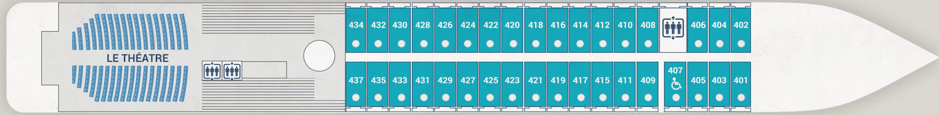Deckplan Deck 4 – Le Lyrial