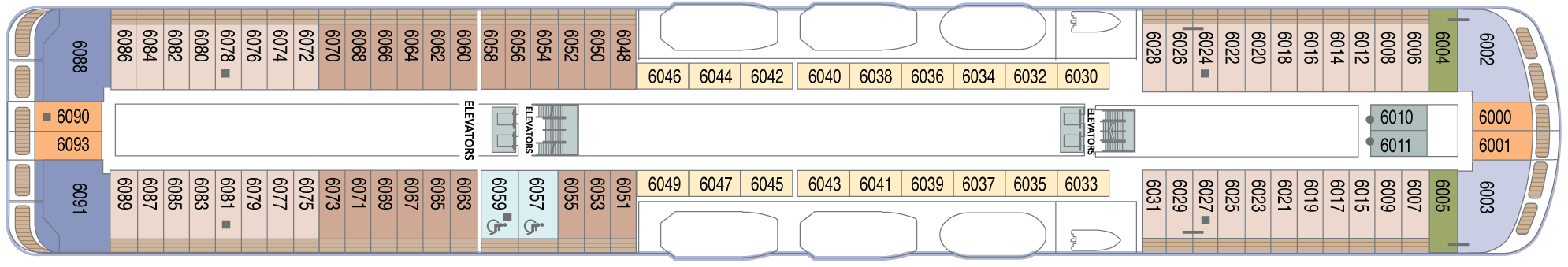 Deckplan Deck 6 – Azamara Journey