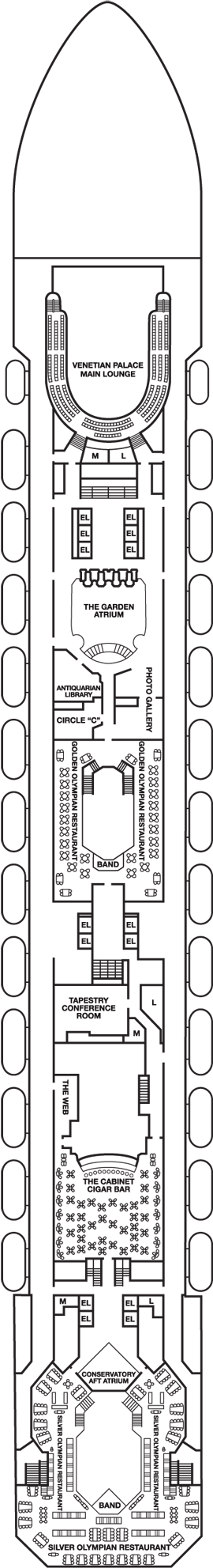 Deckplan Atlantic Deck – Carnival Liberty