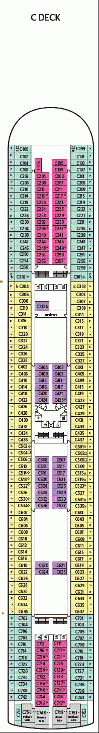 Deckplan C Deck – Azura