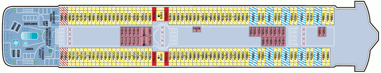 Deckplan Deck 11 – Norwegian Star