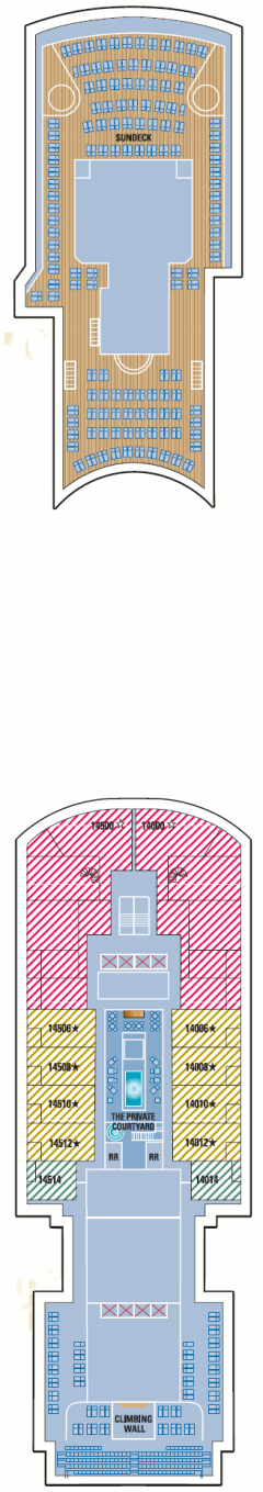 Deckplan Deck 14 – Norwegian Gem