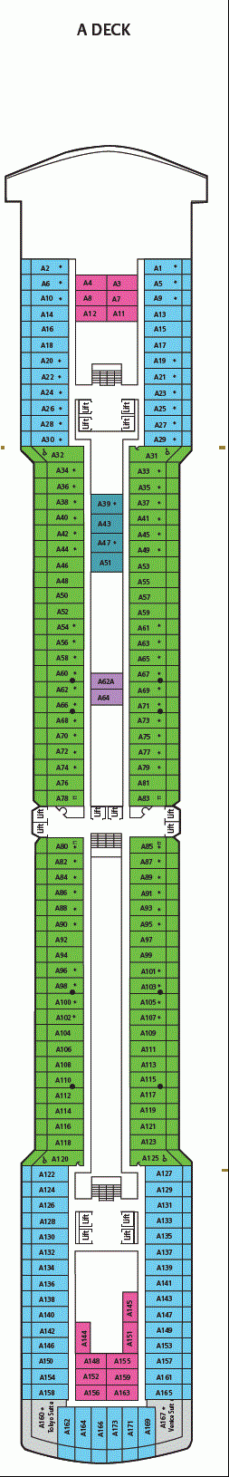 Deckplan A Deck – Arcadia