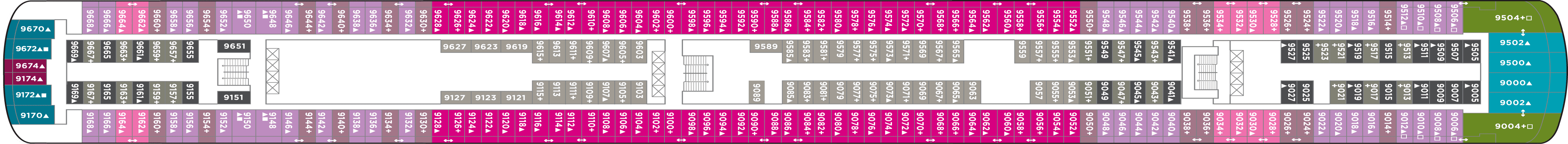 Deckplan Deck 09 – Norwegian Jade