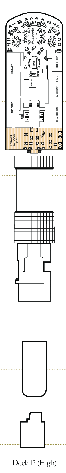 Deckplan Deck 12 – Queen Anne