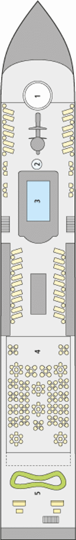 Deckplan Deck 4 (Sonnendeck) – A-Rosa Alva