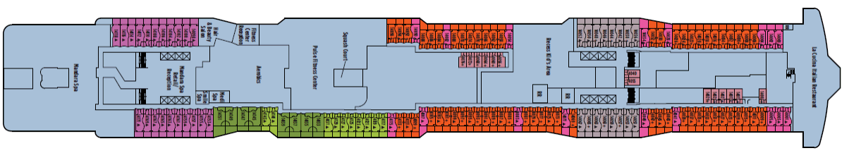 Deckplan Deck 14 – Norwegian Epic