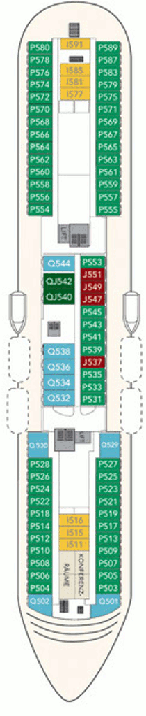 Deckplan Deck 4 – Midnatsol