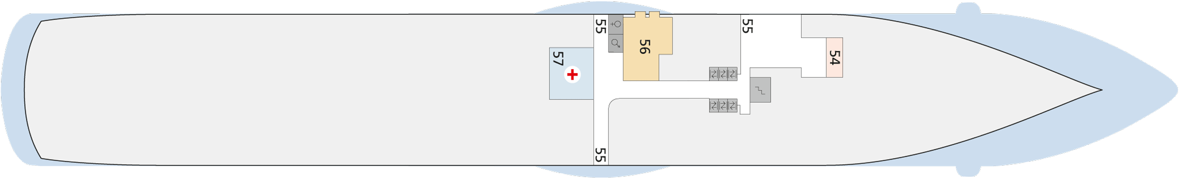 Deckplan Deck 3 – AIDAluna