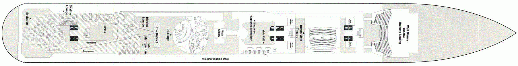 Deckplan Deck 4 – Disney Dream