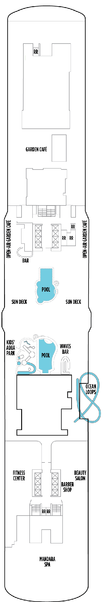 Deckplan Deck 16 – Norwegian Bliss