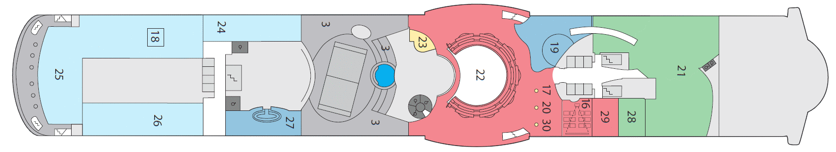 Deckplan Deck 11 – AIDAsol
