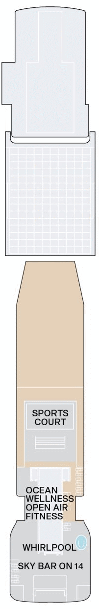Deckplan Deck 14 – Explora II