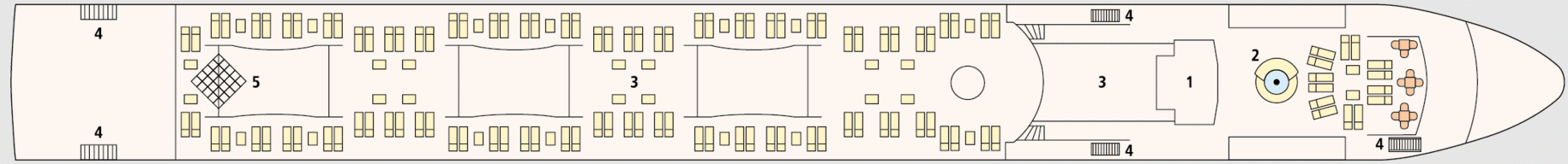 Deckplan Deck 4 – A-Rosa Clea