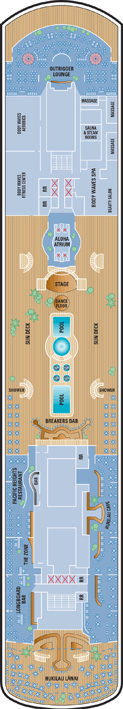 Deckplan Pool Deck – Norwegian Sky
