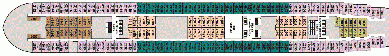 Deckplan Deck 2 – Disney Magic