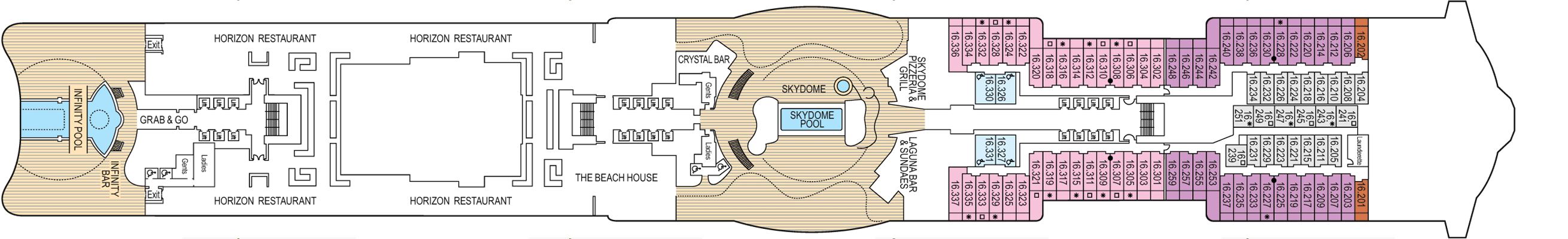 Deckplan Deck 16 – Iona