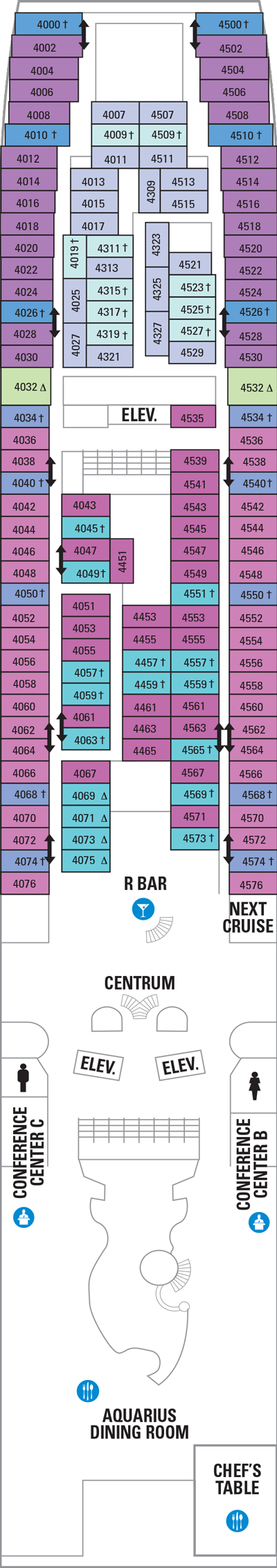 Deckplan Deck 4 – Vision of the Seas