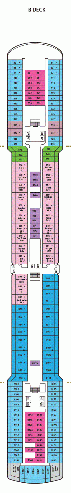 Deckplan B Deck – Arcadia
