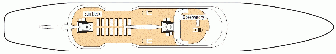 Deckplan Sun Deck – Ponant