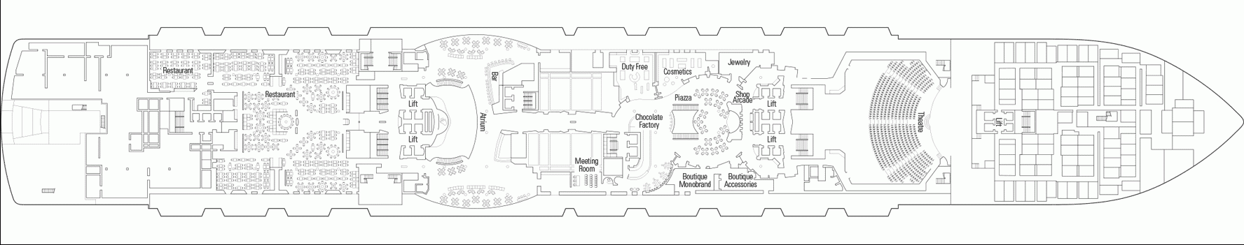 Deckplan Deck 6 – MSC Seaview