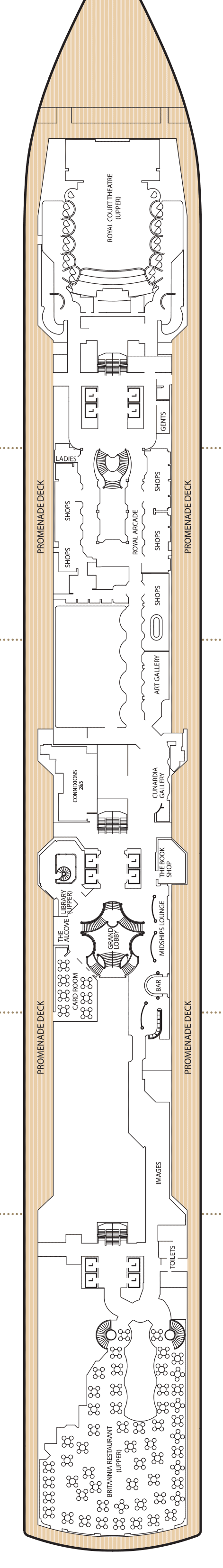 Deckplan Deck 3 – Queen Victoria