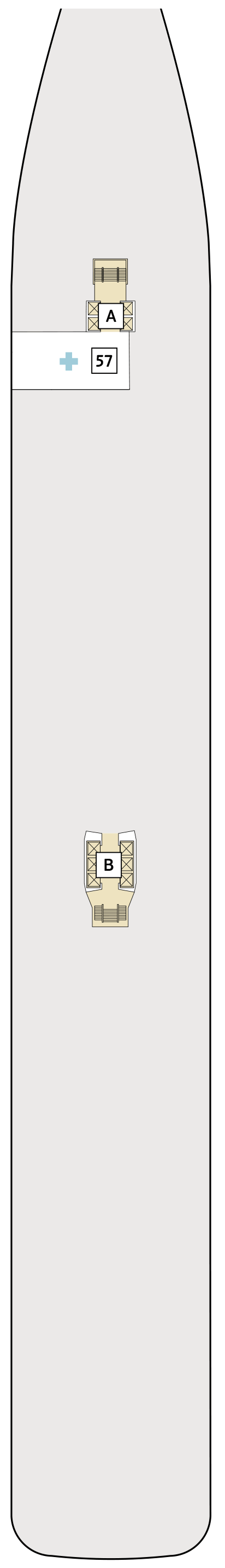 Deckplan Deck 2 - Anker – Mein Schiff 2