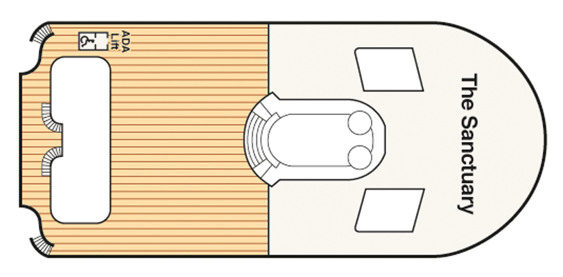 Deckplan Deck 17 - Sanctuary – Crown Princess