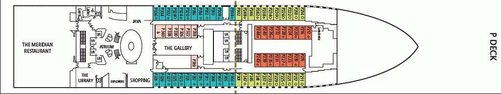 Deckplan P Deck – Azura