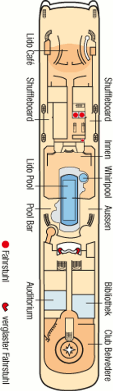 Deckplan Lido Deck – MS Europa